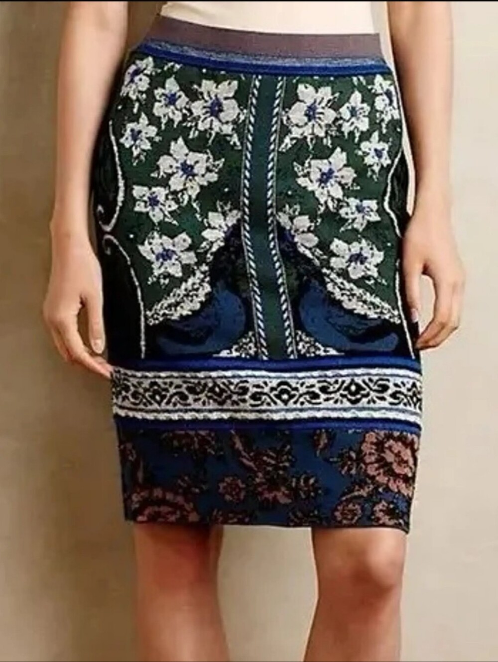 Anthropologie Moth Sweater Knit Skirt Sz Small